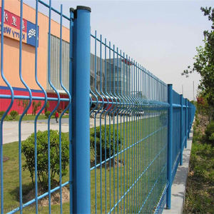 베스트 셀러 빠른 조립 디자인 홈 야외 3D 곡선 울타리 용접 와이어 메쉬 울타리 공원 펜싱 용 - Product Image 4