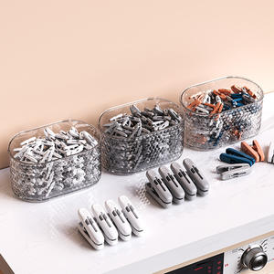 Clips Multifuncionales para Ropa, Grises y Blancos, Rectangulares, Duraderos, Organizador de Almacenamiento para Uso Doméstico y de Lavandería - Product Image 4