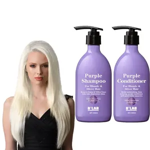 Neuheiten Haarpflege Lila Shampoo für blondes Haar Anti Yellow Brassy Toner Silber Lila Shampoo und Conditioner