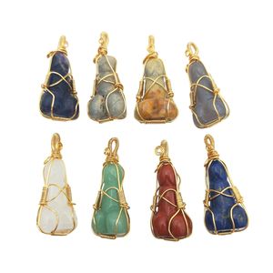 Nuovi arrivi pietra preziosa naturale mini uomo pene mix materiale cristalli guarigione dildo pietre filo avvolto ciondolo per creazione di gioielli - Product Image 6