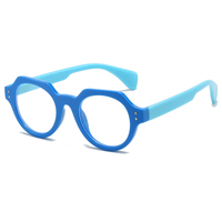 HS2207 Lunettes de Lecture Fines Unisexe 1 Pièce, Monture Carrée en PC, Charnière à Ressort, Rouge Orangé, Lunettes Correctrices pour Presbytie, Adaptées à Tous les Visages