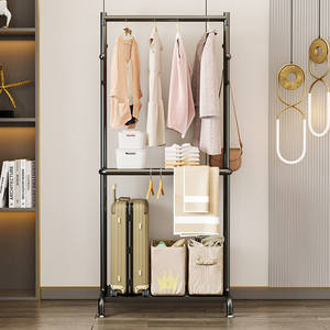 ที่แขวนหมวกโลหะสำหรับใช้ในบ้าน – ที่แขวนหมวกและเสื้อผ้าแบบพับได้สำหรับห้องนอน ระเบียง – ใช้งานง่าย ประหยัดพื้นที่ในการจัดเก็บ - Product Image 2