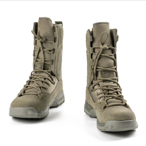 Botas de Combate DFDB02 Marrones de Manga Larga, Botas Tácticas para Entrenamiento de Montañismo al Aire Libre, Calzado para Entrenamiento - Product Image 4