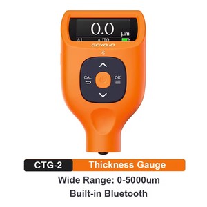 เครื่องวัดความหนาเคลือบ GOYOJO CTG-2 0-2000um เครื่องทดสอบความหนาสีรถยนต์ ตรวจจับ Fe Al Zn FeC ความแม่นยำสูง พร้อมจอ LCD - Product Image 1