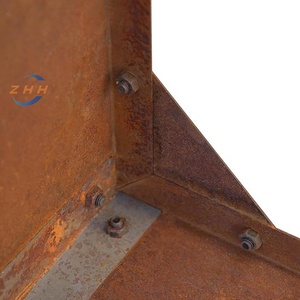 Almacenamiento de leña de acero Corten Refugio de madera Estante de leña Estantería de madera Pantalla de privacidad, bajo mantenimiento. - Product Image 5