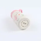 Bouteille d'eau pour enfants en acier inoxydable imprimée avec paille – Contenant à boisson adapté aux enfants