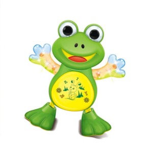 Juguete de <span class=keywords><strong>Rana</strong></span> Eléctrico Bailarín de Jinming Kids Toys, Juguete de <span class=keywords><strong>Rana</strong></span> Realista con Luz y Música, Funciona con Pilas - Product Image 1