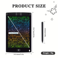 Tablette d'écriture numérique HX avec écran coloré, ardoise magique pour enfants, tablette LCD créative, bloc-notes numérique
