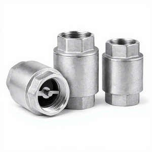 Clapet anti-retour à ressort SUS316 1,5'' fileté NPT en acier inoxydable, prévention du reflux PN16, joint en PTFE pour système d'irrigation par pompe - Product Image 1