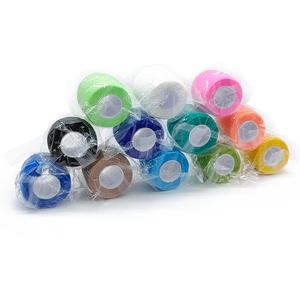 Ruban <span class=keywords><strong>de</strong></span> sport cohésif auto-adhésif en latex <span class=keywords><strong>de</strong></span> coton non tissé rose pour bandages d'athlètes - Product Image 5