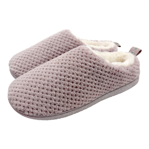 Pantofole <span class=keywords><strong>da</strong></span> <span class=keywords><strong>Donna</strong></span> con Retro Chiuso, Foderate in Pelliccia Sintetica, con Soletta in Memory Foam e Decorazione a Nastro, Pantofole Termiche Invernali - Product Image 3