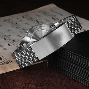 Montre automatique classique GMT 4 aiguilles pour plongeur, saphir, luminescente, revêtement antireflet, lunette vintage, étanche, montre-bracelet pour homme - Product Image 5