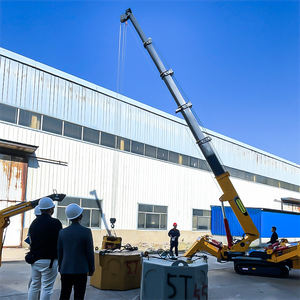 1 טון עכביש מנוף טלסקופי בום נייד מנוף מיני זחילה מנוף הסיטונאי - Product Image 4