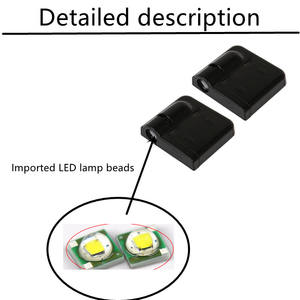 Projecteur pour <span class=keywords><strong>porte</strong></span> de voiture, sans fil, universel, personnalisé, ombre lumineuse hd, logo, 2 pièces - Product Image 5