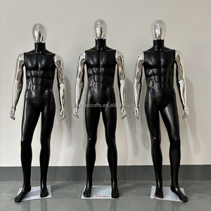 Vente en gros de mannequins musclés pour magasin de vêtements pour hommes mannequins masculins de luxe avec bras en argent mannequins masculins pour hommes costumes veste - Product Image 2