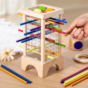 Trẻ Em Mới Nhất Của Đầy Màu Sắc Bằng Gỗ Thanh Xúc Xắc Đặt 2025 Montessori Cân Bằng Đồ Chơi Cha Mẹ Trẻ Em Bằng Gỗ Tương Tác Giáo Dục Đồ Chơi - Product Image 4