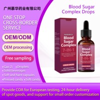 Exportation transfrontalière de gouttes de suppléments alimentaires pour la glycémie, 60 ml, vente directe d'usine, support OEM