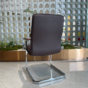 Modern Ergonomic Visitor CantileverGenuine Leather Luxury Conference Room <strong>Chair</strong>,executive Office Visitors <strong>Chairs</strong> Without Wheels - Product Image 5