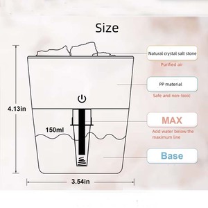 מיני הום מגניב ערפל מגניב humidificador נייד ארומתרפיה אוויר חם usb ארומה שמן חיוני מפזר עם מנורה הוביל - Product Image 6