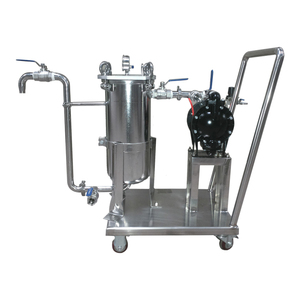 Öl flüssigkeits filter Trenn patronen filter Typ <span class=keywords><strong>2</strong></span> Stufe 10 Zoll Edelstahl Ölfilter ausrüstung mit Booster/Gas pumpe - Product Image 6
