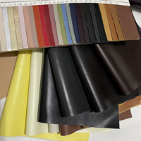 Tissu simili cuir uni de gros d'usine cuir synthétique pour chaussures produits en cuir