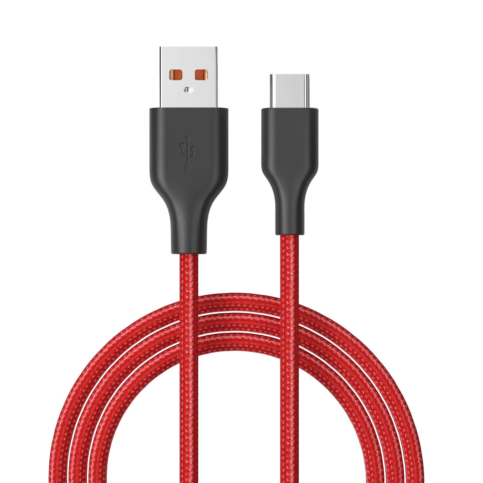 Nylon braided 5V2A USB Type C Mobile phone data charging cable 0.25M 1M 2M for Samsung Huawei Xiaomi USB C charge wire