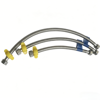 Tuyau d'alimentation en eau tressé anti-éclatement en acier inoxydable 304, raccord flexible pour évier de cuisine, robinet mélangeur de salle de bain, eau chaude et froide, moderne