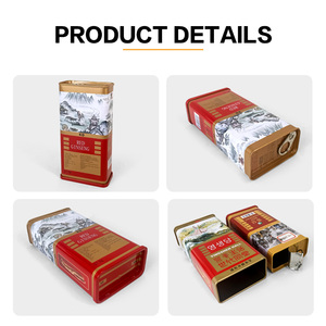 Jyb bán buôn ginsend Slice kim loại <span class=keywords><strong>tin</strong></span> có thể đóng gói hình chữ nhật sắt tinplate hộp thiếc hộp thiếc với dễ dàng mở nắp - Product Image 4