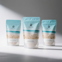 Doypack refermable imprimé personnalisé sac en plastique de qualité alimentaire pochette d'emballage debout en feuille d'aluminium sac de sel de bain