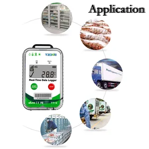 Enregistreur de données de température et d'humidité GPS en temps réel TT19 Mini dispositif de suivi de localisateur GPS Portable Instruments de température de la chaîne du froid