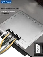 Fpaix Large 10A Overhead 86-Type Panel 1-Outlet Prise de sol dissimulée en acier inoxydable Fiche latérale 250*220mm avec sortie 10A