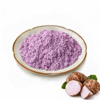 Poudre de taro Crownsea, poudre de taro naturelle soluble dans l'eau, OEM, étiquette privée pour les usines de fabrication de boissons et de produits de boulangerie