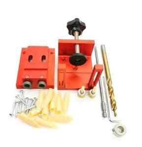 Guide de perçage 9.0mm ensemble de gabarits de goujons pour le travail du bois maître de <span class=keywords><strong>menuiserie</strong></span> avec manchon de perceuse pour outil de trou de poche de forage de <span class=keywords><strong>menuiserie</strong></span> - Product Image 6