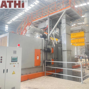 Machine de sablage automatique contrôlée par PLC QAT6918, type convoyeur à rouleaux, pour moteur/boîte de vitesses, surfaces métalliques <span class=keywords><strong>et</strong></span> en pierre, <span class=keywords><strong>et</strong></span> décapage de la rouille - Product Image 2