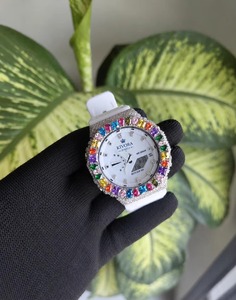 Reloj de lujo para mujer con diamantes de moissanita, el más vendido, elegante y a la moda, ideal para bodas y festivales, disponible al mejor precio. - Product Image 1