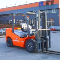 Chariot élévateur compact de 3 tonnes facile à utiliser avec moteur diesel, chariot élévateur diesel de 3,5 tonnes