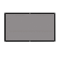 100 120 150 180 200 300 pouces 16:9 écran de projecteur pliable 4K HD portable 3D argent écran de cinéma pour une utilisation intérieure et extérieure