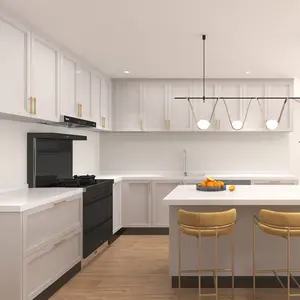 Moderne graue glänzende PVC-Oberfläche Küchen schrank Möbel Innen architektur Idee Küchen schränke Küchen schränke