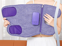 Masseur de jambes électrique à compression d'air BISD BISD-XH102 avec contrôle de la minuterie, chaleur, sans fil, pour la circulation des mollets et le soulagement des œdèmes, 3 modes
