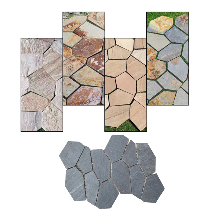 Outdoor Natural Quartzite Slate Pavers Irregular Granite Stone Floor Tiles for Floor Premium Quality Stone Flagstone
