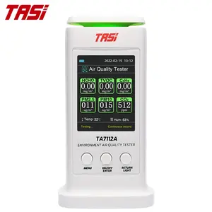 TASI TA7112A 8-in-1 Luftqualitätsdetektor PM2.5 10 HCHO TVOC C6H6 CO2 Thermometer Formaldehyd-Monitor Heimtester 1 Jahr Garantie - Product Image 1