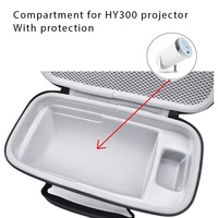 Étui pour projecteur Sac avec poignée de transport Étui de transport pour projecteur avec poches pour accessoires Noir