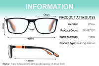 Gafas de Lectura de Diseño Moderno para PC, Gafas de Moda para Mujer y Hombre, Gafas Anti Luz Azul para Presbicia, con Varillas Flexibles 1.5