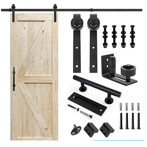 Portes intérieures en bois à haute stabilité, portes <span class=keywords><strong>de</strong></span> <span class=keywords><strong>grange</strong></span> équipées <span class=keywords><strong>de</strong></span> quincaillerie <span class=keywords><strong>de</strong></span> qualité pour portes coulissantes - Product Image 2