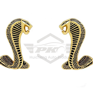 Emblema Metálico 3D de Serpiente <span class=keywords><strong>Cobra</strong></span> para Decoración de Autos, Adhesivo para Ford Mustang GT500 SVT V6 GT GT Fiesta - Product Image 3