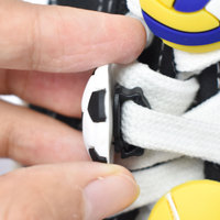 Nouveauté 2025 : Lacets de chaussures et breloques 2D multi-styles en PVC souple de haute qualité pour DIY