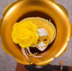 Masque de <span class=keywords><strong>venise</strong></span> aimants réfrigérateur 3D autocollants grande pivoine fleur filet chapeau artisanat Mardi Gras fête de mariage faveurs avec boîte - Product Image 5