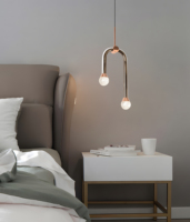 Lustre contemporain en sphères de cristal transparent, luminaire LED suspendu pour plafond, lampe suspendue pour salon, télécommande, intensité réglable