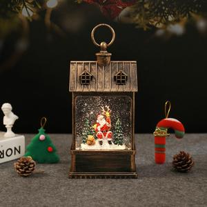 Лидер продаж, светодиодное освещение Санта-Клауса, пластиковая водяная лампа, Снежный шар, музыкальный Рождественский фонарь, украшения для дома, вечеринки, на батарейках - Product Image 1