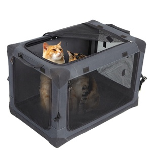 Pet Transport Carrier Bag Breathable Dog Cat Carrier Bag Case Big Space Car Portable Carrying Travel Puppy Cage Box